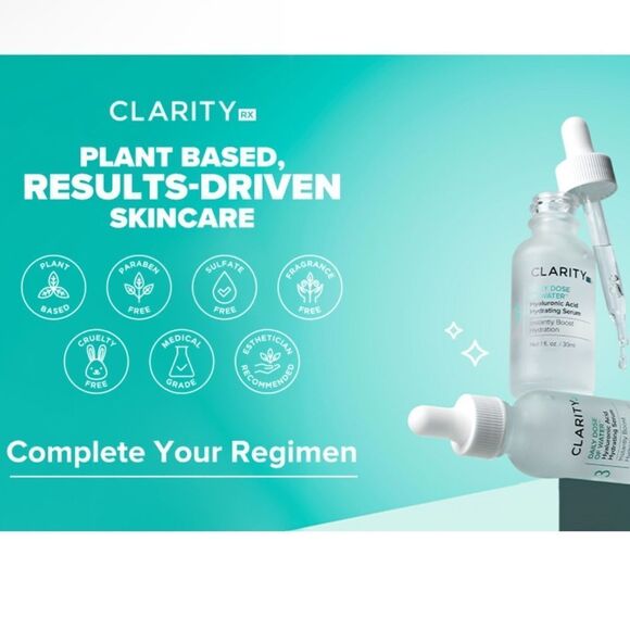Bundle 3-ClarityRx Daily Dose of Water Hyaluronic Acid Serum for Face, .5 fl oz. - Picture 9 of 16